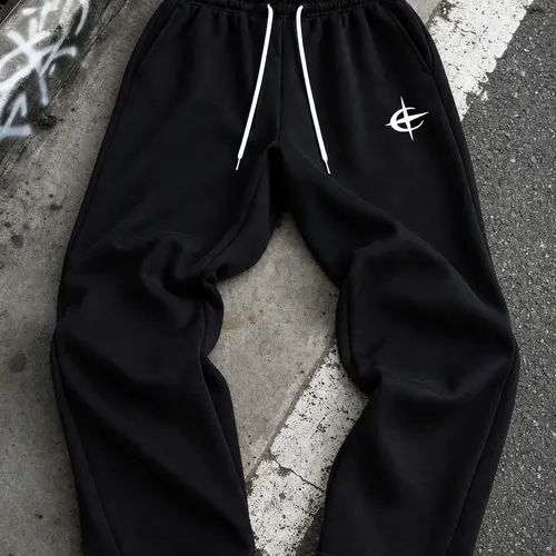 Men's Leopard Print Fashion Streetwear Drip Clothing Sweats - Double Waistband, Drawstring Elastic Waist, Star Graphic, Loose Straight Comfy Pants for Casual Lounge Workout
