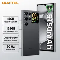 OUKITEL C62 2026 Dual-Screen Android 16 Smartphone, 16GB RAM + 128GB ROM, 5150mAh Battery, 120Hz Display, 13MP Camera, 4G LTE Dual SIM, Face Unlock & Fingerprint Unlock,sohochic