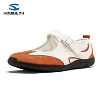 HOBIBEAR Women's Wide Fit Wide Mouth Mary Janes Minimalist Barefoot Footwear, Breathable Comfortable Walking Sports Shoes, Non Slip Sole Casual Trainer tiktokshopbacktoschool