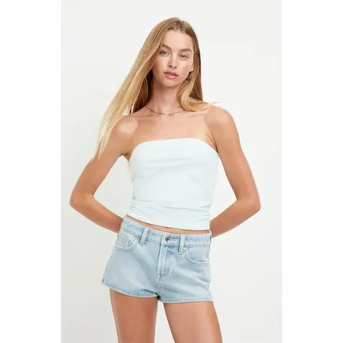 Pacsun Women's Jamie Low Rise Jean Micro Shorts Light Blue