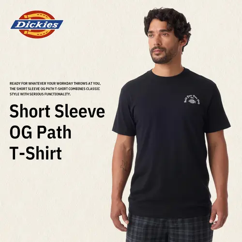 Dickies | Short Sleeve OG Path T-Shirt,100% Cotton, Regular Fit, Classic Versatile, Workwear Style