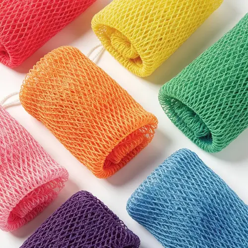 2PCS African Exfoliating Net Sponge, Authentic, Ethically sourced from Nigeria, 45 inches Long, Back Scrubber for Daily use，Body Scrubber Exfoliator - Back Scrub for Shower Bath sponge Summervibes