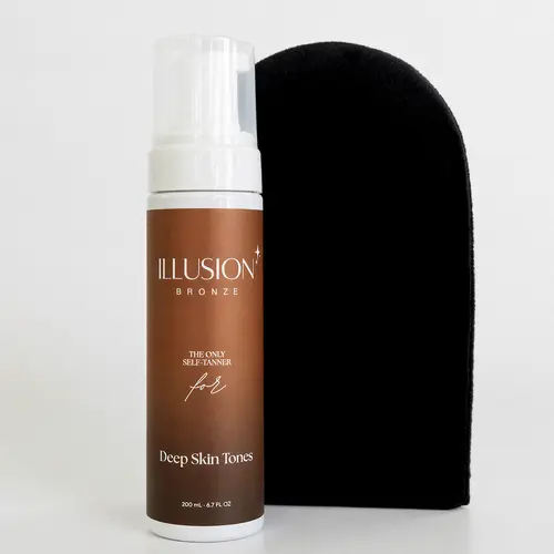 The Deep Skin Tone Self Tanner + Application Mitt