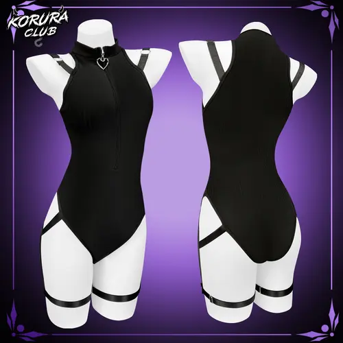 KORURACLUB Women Samurai Inspired Bodysuit Stylish Outfit,sohochic