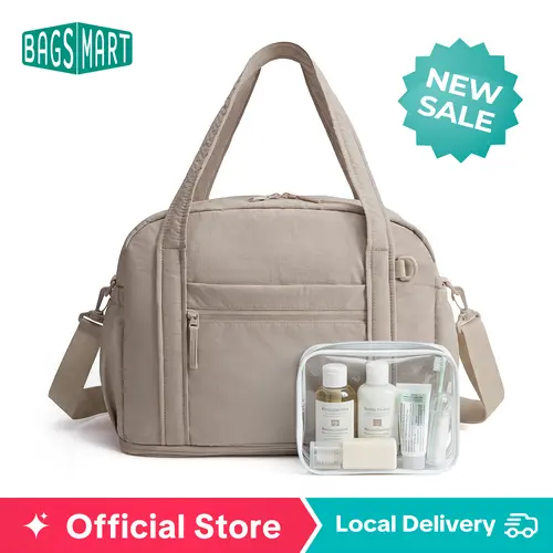 【NEW IN】BAGSMART Expandable Gym Bag with Toiletry Bag,  24L-30L Weekender Travel Duffle Bag, Lightweight Travel Bag, Carry on Overnight Duffel sohochic