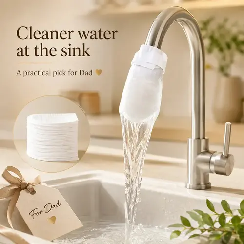 Kitchen Sink Faucet Water Filter Bag, Rust Removal Products, Rinse-and-Reuse Purifier Pouch for Tap Water, Camping & Travel Use,sohochic