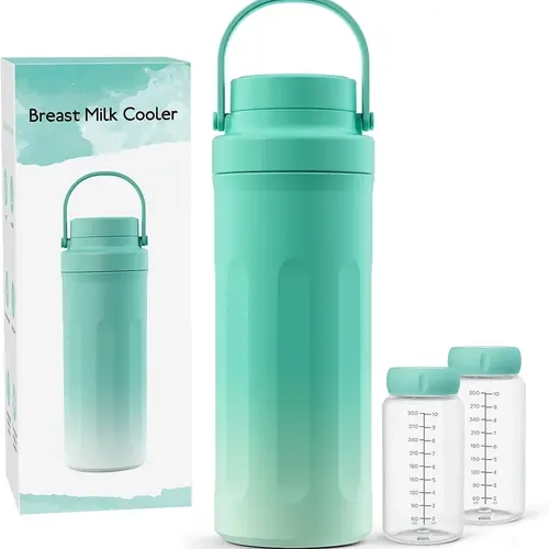 Deal 22oz Portable Breast Milk Cooler for, 24 Hours Long-Lasting Cold Preservation Large Capacity Travel Breastmilk Cooler Cup with Leak-Proof Lid Seal, On-the-Go Milk Fresh Keeper for Breastfeeding Moms, Ideal Mothers Day Gift