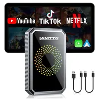 【CHECK COMPATIBILITY】LAMTTO 2026 Wired to Wireless CarPlay Adapter Support Netflix/YouTube/TikTok &Gemini AI via Hotspot- ONLY for Wired CarPlay/AA Vehicles - NOT for Tesla / BMW / Wireless CarPlay | No Mods Needed | Car accessories for Summer,toolupgrade