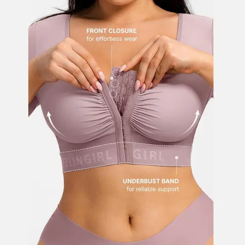 FeelinGirl FeelCare Upper Arm Shaper for Women Compression Sleeves Slimming Arm Front Closure Bra Shapewear Tops newarrivals SohoChic