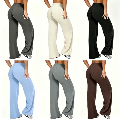 Women's 3pcs Sculpting Series High-Waist Scrunch Butt Lifting Yoga Pants - High Elastic Activewear, Tummy Control, Breathable Slim-Fit Gym Workout Apparel, Work-To-Yoga Style, Stretchy Sports Leggings, Figure-Hugging Fitness Bottoms