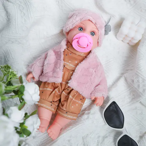 30cm Lifelike Newborn Baby Doll - Soft Vinyl Babydolls Set with Cute/Realistic/Reborn Fashion Dolls & Accessories (Hat, Socks, Pacifier), Ideal for Gifts & Camping Essentials,sohochic