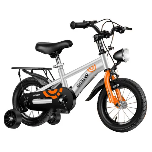 Kids Bike for Boys & Girls, 12/14/16 Inch Toddler Bicycle with Training Wheels, Equipped with Headlamp & Handbrake, Sturdy Frame & Adjustable Seat, Safe Kids Bike for Beginner Riders #tiktokshopbacktoschool#sohochic