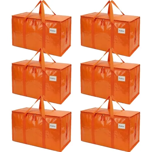 Extra Large Heavy Duty Moving Bags – Waterproof Storage Bags with Handles & Zipper Foldable, convenient, and practical — perfect for storage and organization.,dorm essentials,home decor， Organiser