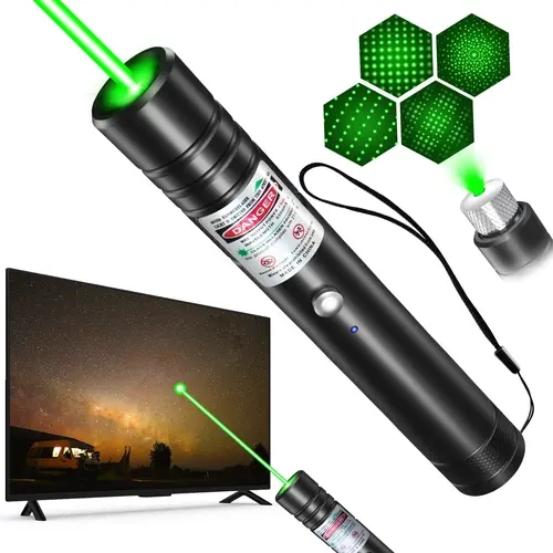 [Already have 10K favorites]Rechargeable Green Light Laser Cat Toy for Dogs & Cats/ Line Light Flashlight Long Distance Range for TV/LED/LCD Screens  Flashlights Presentation, Laser Pointer Cat Toy，Office / Outdoors / Astronomic / Construction