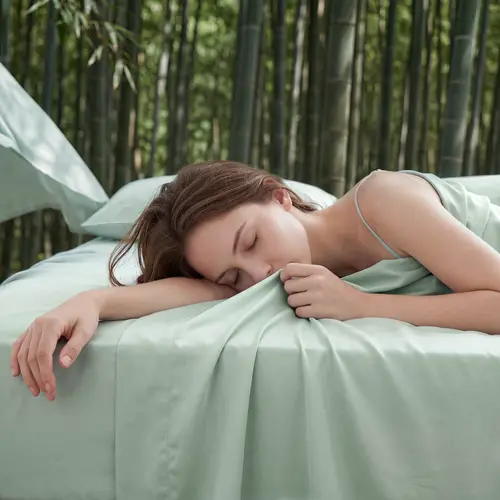 【FallPickDeals 】Bedsure  Cooling  Sheet Set, Rayon Derived from Bamboo, PureWoven, Breathable & Soft, Deep Pocket, Hotel Luxury Silky Bedding for Hot Sleepers