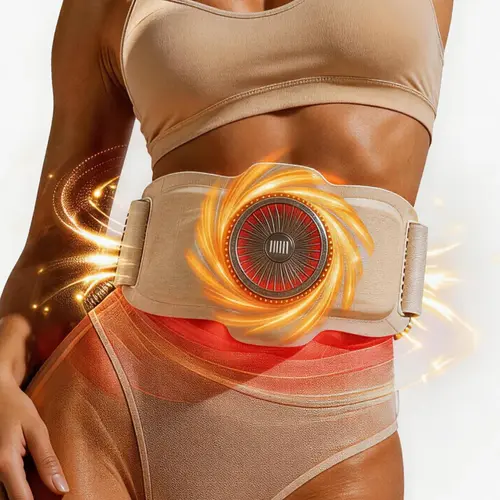 INIA TURBO All-in-One Wearable Body Sculpting Belt, 3-Engine Synergy: 1000+ RPM Vibration, Bipolar EMS, Red/NIR Light & Heat for Core Toning & Waistline Sculpting, Smart Wellness Gift for Women,back to school,back to school haul,sohochic