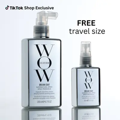 Color Wow Dream Coat Anti-Frizz Treatment - Full Size Treatment and FREE Mini Treatment - Heat Protectant for Smooth Hair