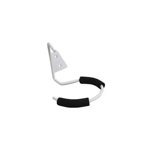 FUSOU Stainless Steel Hair Dryer Holder - Modern Bathroom Accessories, Countertop Fit Hook Organizer Rack Accessories, 2.9in Side Length, 3.15in Circle Diameter, Convenient Storage for Vanity Desks to Create Organized Space