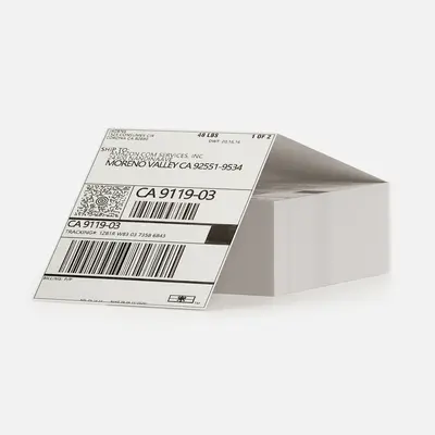 JADENS 4x6 Perforated Commercial Grade Thermal Labels - 500 Waterproof BPA/BPS Free Thermal Printer Paper, Shipping Tags, Labels for Printers, Compatible with Most Devices