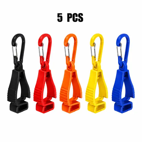 5 PACK Glove Clips for Work Glove Holder Grabber Safety Clips for Construction and other Work Accessories