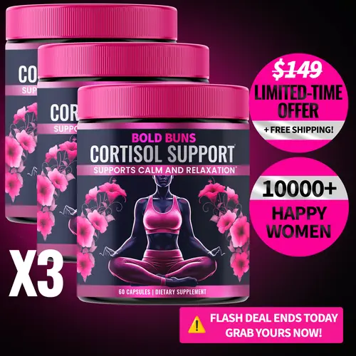 3 Pack - Cortisol Support for Women - Stress & Mood Support Supplement with Sensoril Ashwagandha, Magnolia Bark, L-Theanine & Phosphatidylserine - Supports Calm, Focus & Sleep Quality