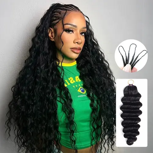 【Lowest Price】Mscoco Feather Crochet Human Hair Extensions Beach Curly/ Indian Curly/ Loose Deep/ Burmese Curly/ Kinky Curly Pre-Separated Reusable Miracle Knots Boho Braids Summer Hairstyles For Black Women #Sohochic