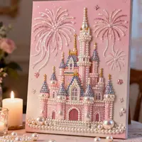 DIY Sparkling Bead Pearl Painting Kit, Creative Handmade Art Craft Set , Relaxing Hobby Project, Perfect Wall Art Decor Gift to Beautify Bedroom, Living Room and Indoor Space, Ideal Present for Craft Lovers and Art Enthusiasts