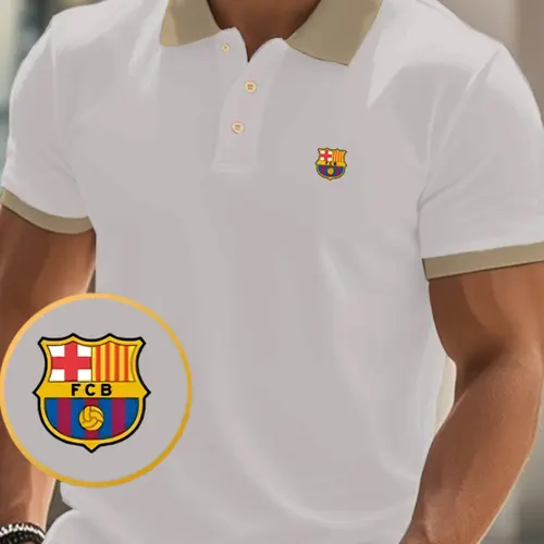 Men's Classic Casual Buttoned Polo Shirt, Outdoor Sports, High-Quality Fabric, Durable Construction, Collared Short Sleeve, Business & Leisure, Gift Idea