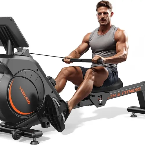 FED Fitness Yosuda Series RM2 Rowing Machine for Home - Rower Machine Use with Bluetooth, App Supported, Rowing Machine for Beginners to Athletes, Comfortable Seat Cushion【live only】