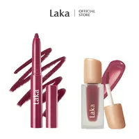 [Laka] Easy Glide Lip Liner & Fruity Glam Tint Duo – Defined Shape, Juicy Gloss in One Duo