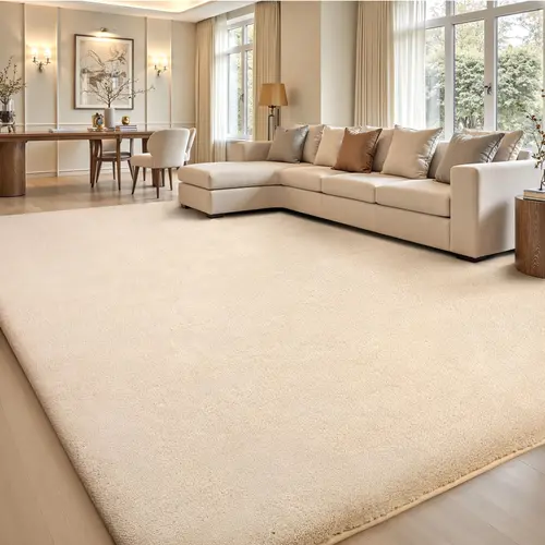 FAMVAL Modern Wrinkle Resistant Fluffy Shaggy Rug - Non-Slip Backing Home Decorative Carpet for Bedroom, Kids Room Floor Mat (Back to School)