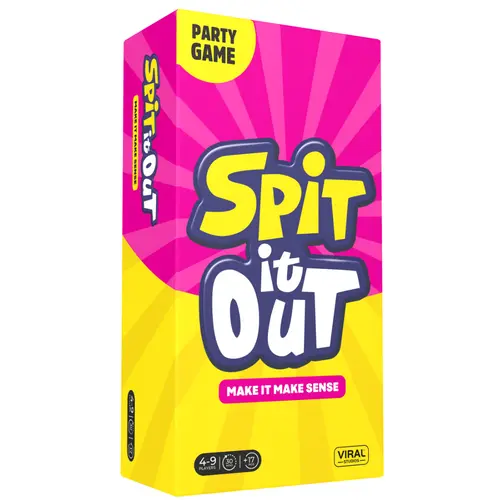 Spit It Out – Funny Word Guessing Party Game for Adults and Teens | 400 Cards 4+ Players Fast-Paced and Fun