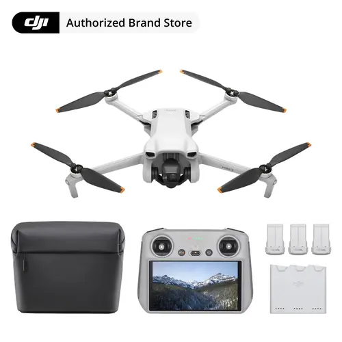 DJI Mini 3 Fly More Combo, 4K Camera Drone with DJI RC, 114Mins Flight Time, Drone Quadcopter, Accessories,sohochic