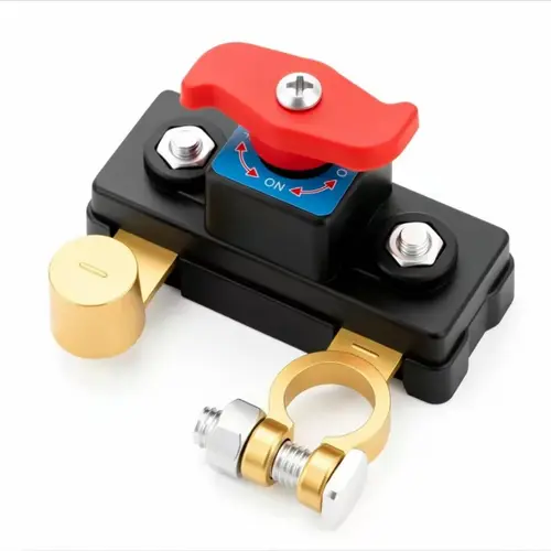 1 Pcs Car Battery Power Cut-Off Switch Breaker - Pure Copper, Stable Transmission, High Conductivity Disconnect Switch for Car, Truck, Boat Supplies, Car Truck Boat Rv Supplies