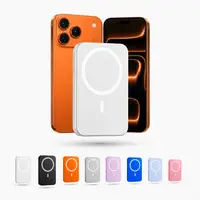 ARTCYBER 5000mAh Magnetic Power Bank, Portable Wireless Charging Accessory for iPhone 12-17 Series, Compact Mobile Digital Device Backup Battery Pack, Ideal for Magnetic Case/No Case Use, Travel & Daily