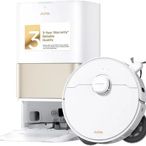 Mova P10 Pro Ultra Gen 2 Robotic Vacuum and Mop, 26,000Pa Suaction, 212°F Hot Water Auto Mop Washing, 1-Hour Hot Air Drying, Extenable Mop, All-in-One Dock, Triple Anti-Tangle System for Home,dorm essentials,home essentials,sohochic