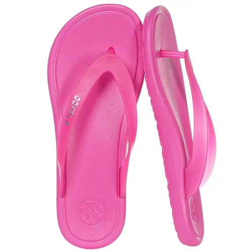 Women's Wide Width Arch Support Flip Flops - Sandals Women, Comfortable Slip-On Thong Shoes for Summer Beach Walking, Indoor Outdoor Use, Women Sandals