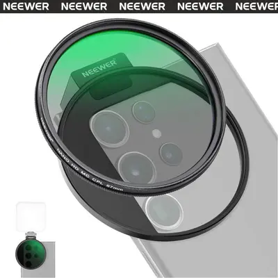 Neewer FL-41 67mm Polarizing Filter Circular Polarising Filter(CPL) Reduce Glare/Enhance Contrast/Ultra Slim/Reduces Reflection  for Cell Phone Camera Lens summerwins