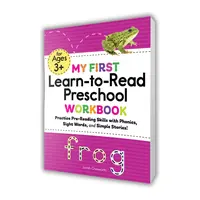 My First Learn-to-Read Preschool Workbook: Practice Pre-Reading Skills with Phonics, Sight Words, and Simple Stories! by Sarah Chesworth