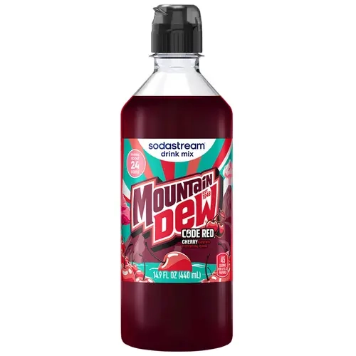 MOUNTAIN DEW CODE RED FLAVOR ST 440ML SYRUP USA