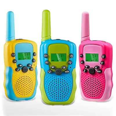 Family Walkie Talkies for Kids 3 Pack, Girls Toys Age 6-8 8-10 Birthday Gifts, Indoor Play, Outdoor Camping & Hiking, Toddler Walkie Talkies Age 3-5, Easy to Use, 22 Channels, 3 Miles Range, Toy, Girl Toy,sohochic