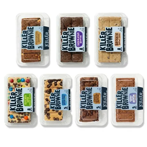 Killer Brownie Gourmet Brownie Bites or Bars Tray, 9.5 to 12.5 oz, Choose Flavor