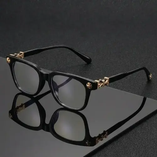 Anti Blue Glasses for Men - Stylish Trendy Square Frames Eyeglass, Fashion Accessory Eyewear, Blue Light Blocking, Ideal for Work & Daily Wear Sports Eyewear