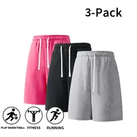 3-Pack Men's Workout Shorts - Comfortable Drawstring Sweat Shorts for Basketball, Running & Fitness.summervibes