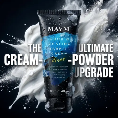 MAVM Men's Aluminum-Free Non-Aerosol Antiperspirant Cream - Deodorant Body Care, Effective Deodorizer, Cornstarch Clean Formula, Fresh Woody Citrus Scent, Sweat Protection, Anti-Chafing, Underarm Care, Body Odor Control,sohochic