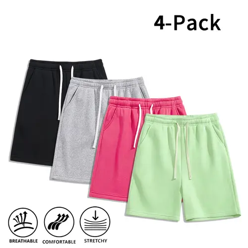 4-Pack or 1-Pack Men’s Workout Shorts, for Basketball, Fitness & Everyday Wear. Summer Vibes