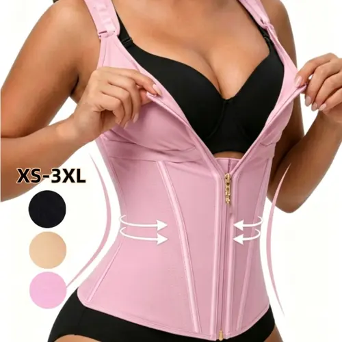 Colombian Faja Women's Waist-Training Shapewear with Adjustable Straps, Abdominal Compression, Daily Wear, Fitness Apparel, Abdomen Shapewear, Faja Waist Trainer, Faja Body Shaper, Faja Moldeadora