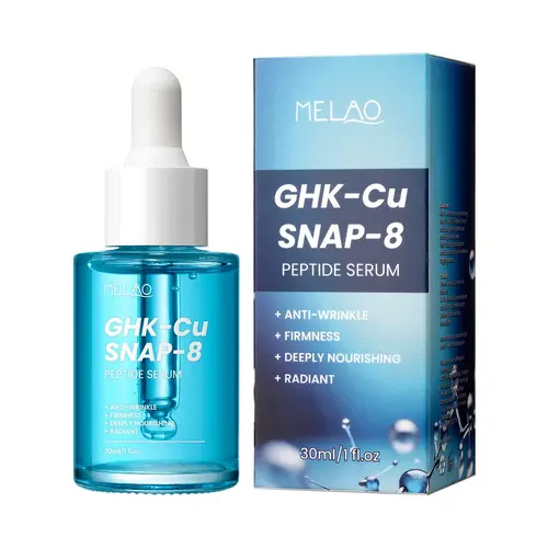 GHK-Cu Copper Peptide & SNAP-8 Anti-Aging Facial Serum (30ml) with Hyaluronic Acid - Firming, Collagen-Boosting, Wrinkle-Reducing, Barrier Repair, Hydrating, Moisturizing, Smooth, Radiant, Dream Face Glow Up, Skincare Essence, Moisture Restore