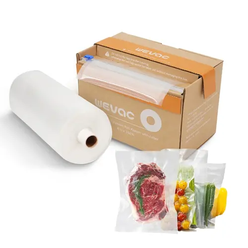 Wevac BPA-Free 3 Mil Durable Embossed Vacuum Seal Bag Roll - Home Kitchen Food Storage with Built-In Cutter, Drawer-Ready Box, Crinkle Cutter, Extends Freshness 3-6x Longer,sohochic