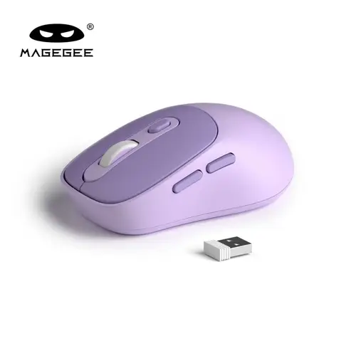 MageGee V100 58g Ultra-Light Wireless Mouse, 2.4G USB Office Accessories with Adjustable DPI, Premium Rubber Wheel, Advanced Optical Sensor & Auto Sleep Energy-Saving Feature for Work from Home